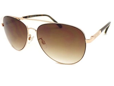 Bloc Dune F666 Rose Gold Pilot Style Sunglasses with Brown Gradient Lenses