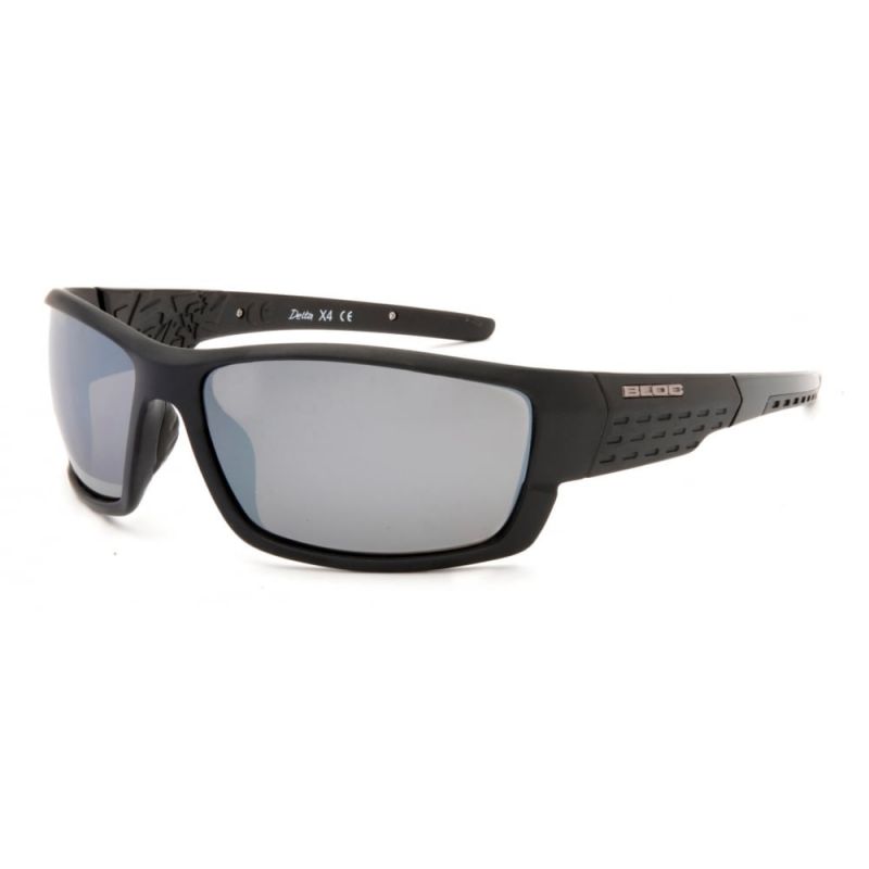 Bloc Delta Polarised Sunglasses Matte Black with Grey Lenses p40