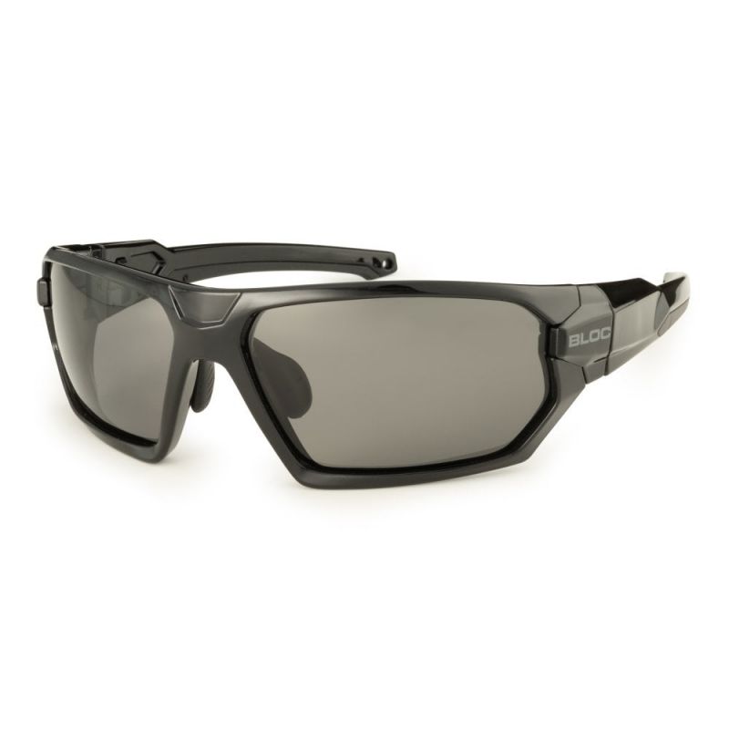 Bloc Twenty Five XX900 Sunglasses Gloss Black with Grey Flash Lens