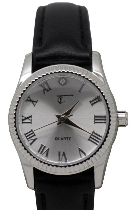 Thomas Calvi Quartz Silver Small Round Face L