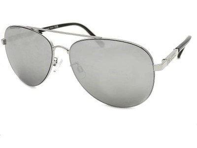 Bloc Dune F670 Silver Pilot Style Sunglasses with Silver Mirror Lenses